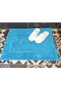 Obrázok pre Hotelová kúpeľňová predložka 750 gr/m2 azúrovo modrá 100% bavlna
