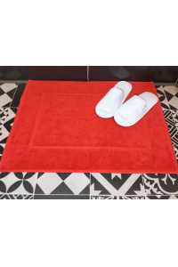 Obrázok pre Hotelová kúpeľňová predložka 750 gr/m2 červená 100% bavlna