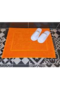 Obrázok pre Hotelová kúpeľňová predložka 750 gr/m2 oranžová 100% bavlna