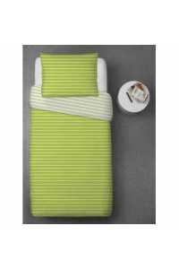 Obrázok pre Hotelová posteľná bielizeň RENFORCE pásiky zelené 100% bavlna