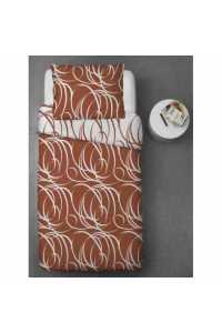 Obrázok pre Hotelová posteľná bielizeň RENFORCE ornamenty škorica 100% bavlna