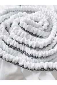 Obrázok pre Hotelová plachta JERSEY PLATIN biela s gumou 160 gr/m2