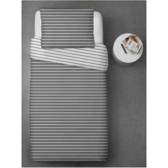 Obrázok pre Hotelová posteľná bielizeň RENFORCE pásiky šedé 100% bavlna