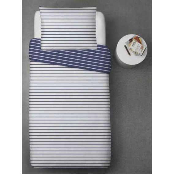 Obrázok pre Hotelová posteľná bielizeň RENFORCE pásiky modré 100% bavlna