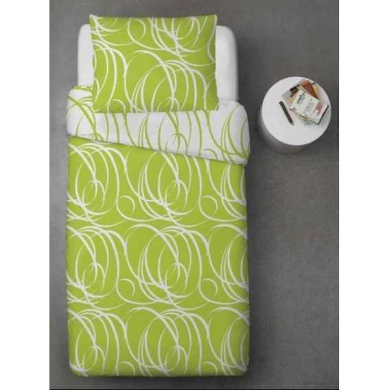 Obrázok pre Hotelová posteľná bielizeň RENFORCE ornamenty zelené 100% bavlna